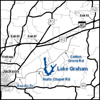 Lake Graham map