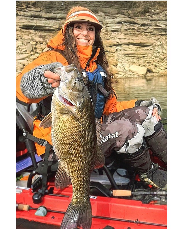 Bridgett Valet, Smallmouth Bass  21.75”, Center Hill Reservoir, 05-2026