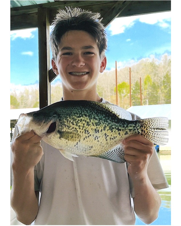 Wyatt Greene, White Crappie 15.25”, Dale Hollow Reservoir, 04-2026 