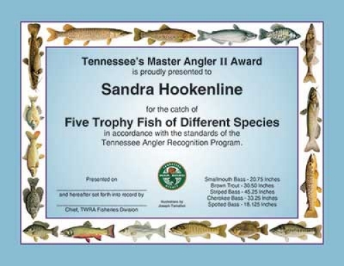 Master Angler 2 Certificate