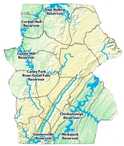 Cumberland Plateau Region 3 map
