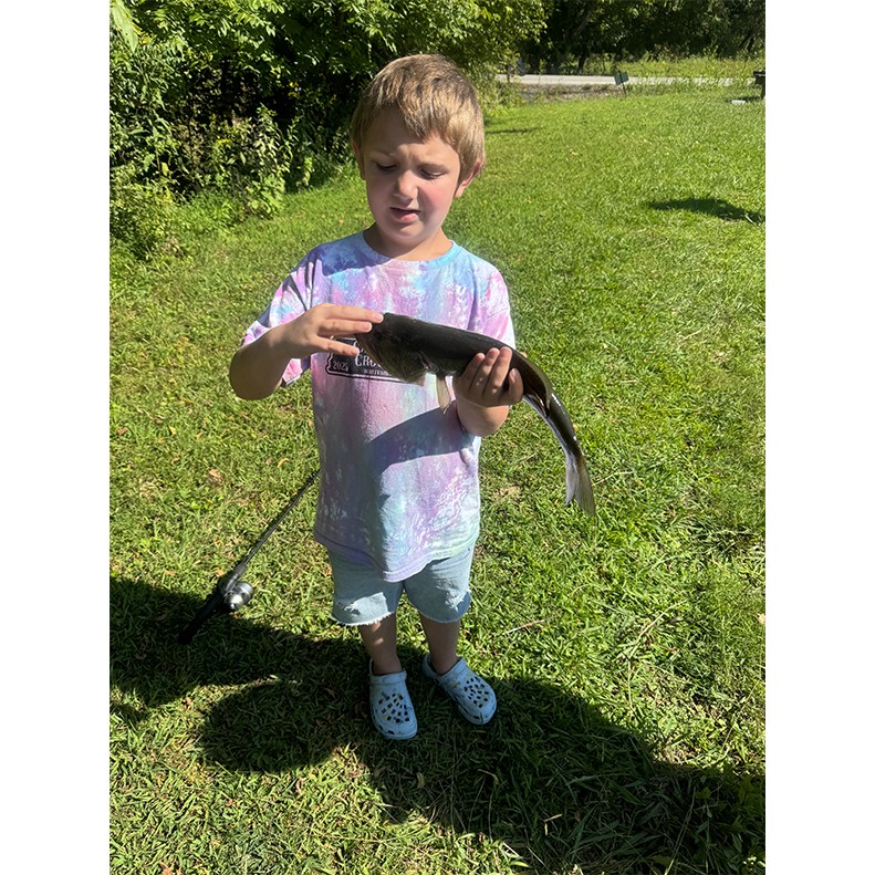 Lucas Jones caught a Largemouth Bass at Camp Placid, TN, on August 30, 2025.  Congratulations Lucas! 