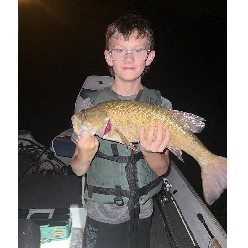 Jackson Moffitt caught a Smallmouth Bass at Johnson's Chapel Center Hill Lake, TN, on August 23, 2025.