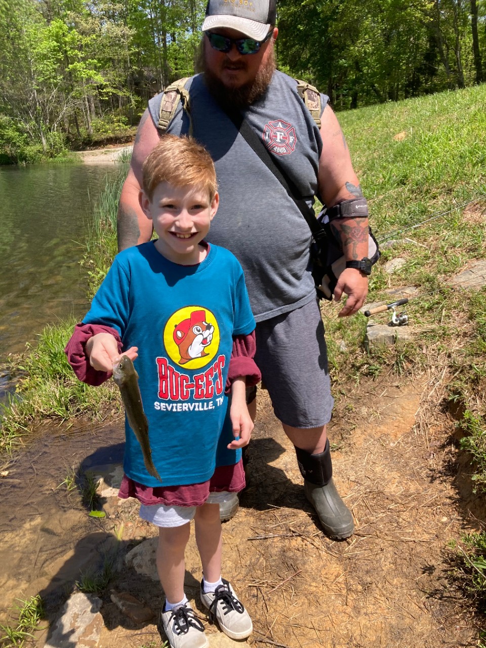 Owen Nelson caught a Rainbow Trout at McKamy Lake in TN on April 27, 2025.