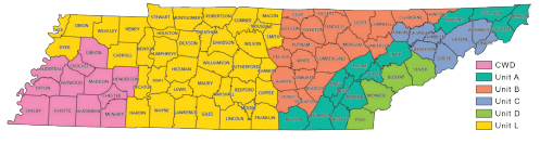 TN Deer Unit Map
