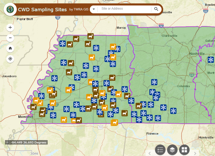 CWD Interactive Map