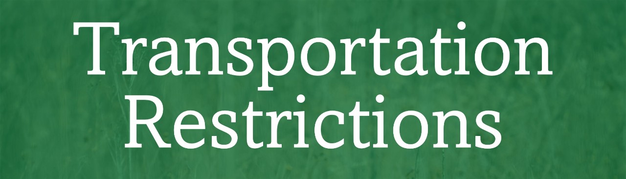 Transportation Restrictions