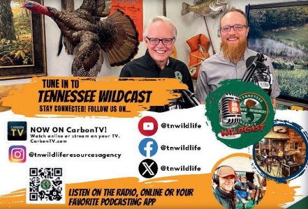 TWRA's Weekly Podcast, Wildcast, TWRA Logo with a Radion Microphone