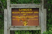 Camden WMA Sign