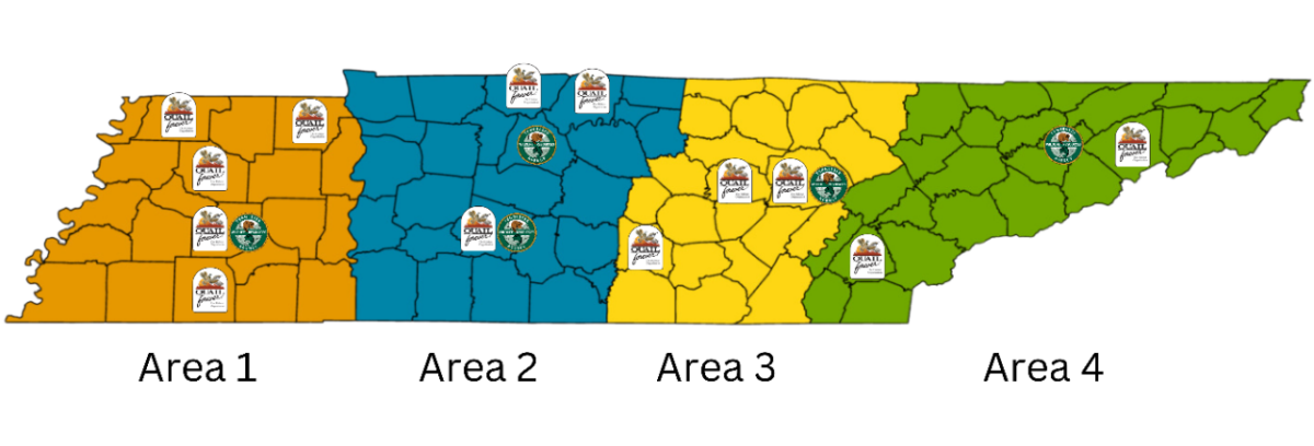 Wildlife Habitat Biologist Location Map, see page text for details.