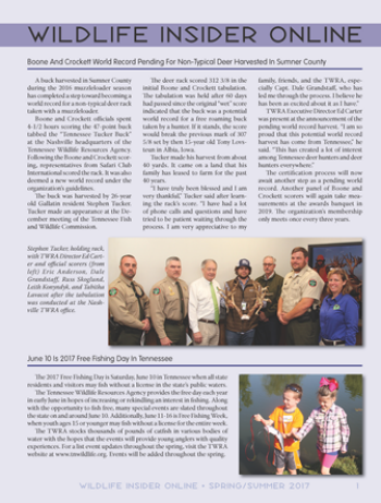 Wildlife Insider Spring/ Summer 2017