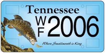 Smallmouth License Plate Smallmouth License Plate