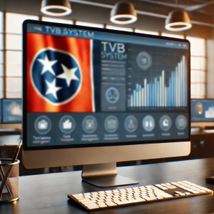 TVB system interface with the Tennessee state flag