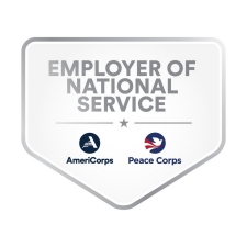 Print Employer of National Service logo