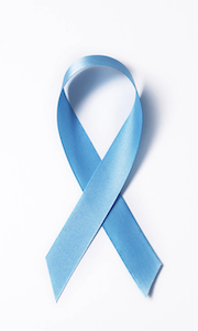 A blue ribbon