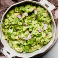 guacamole in a bowl 