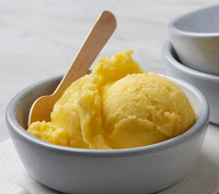 Pineapple Nice Cream a dish of frozen pineapple cream