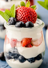 Red White and Blue Parfait