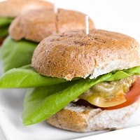 three cheeseburger sliders