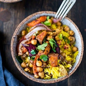 turmeric rice bowl