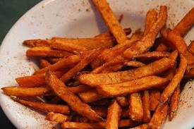 sweet potato fries in a bowl