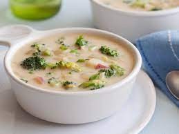bowl of broccoli cheddar soup