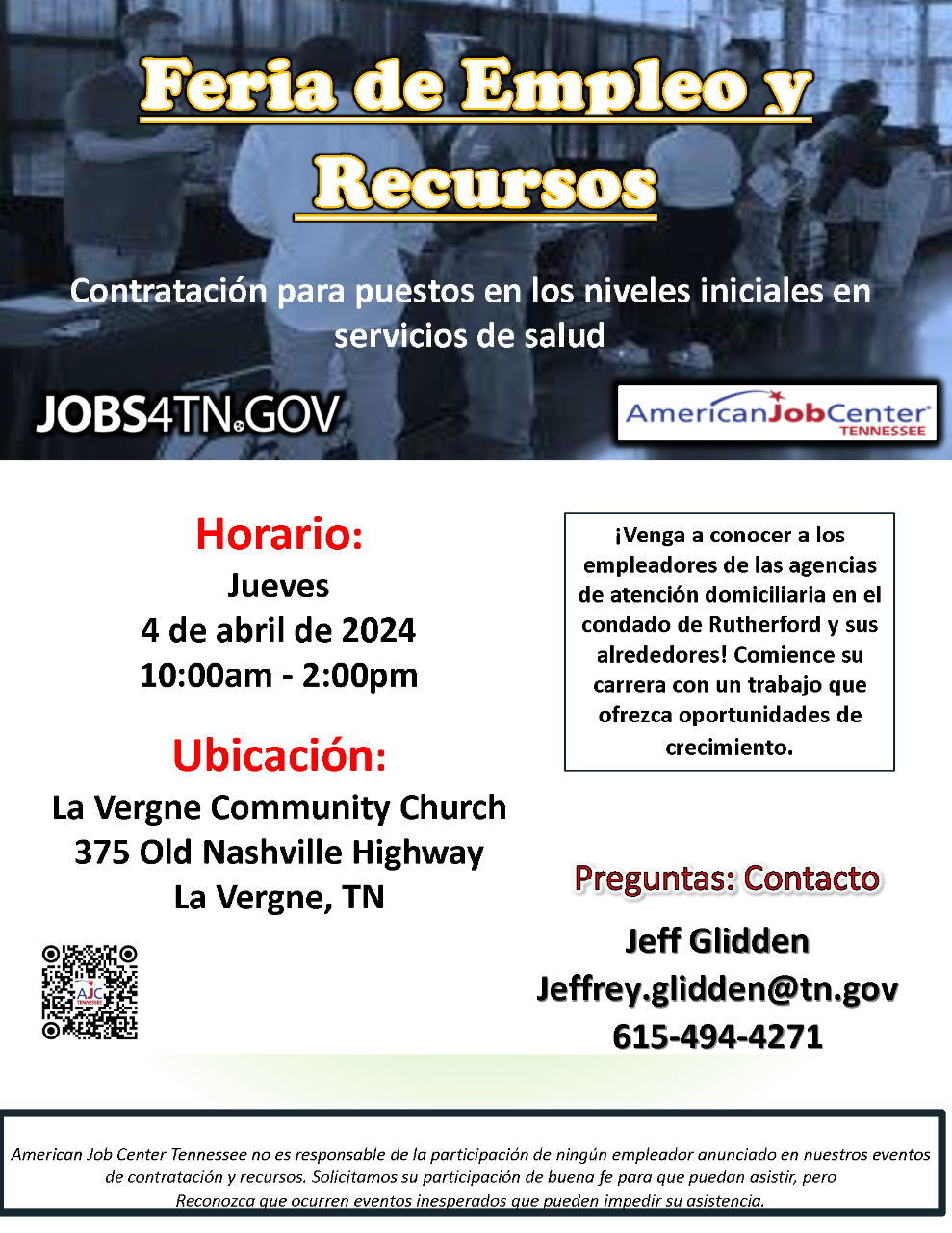 New American Job and Resource Fair in Rutherford County TN