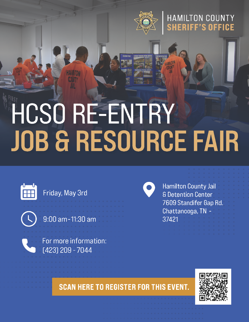 Re-entry Job & Resource Fair in Chattanooga is May 3
