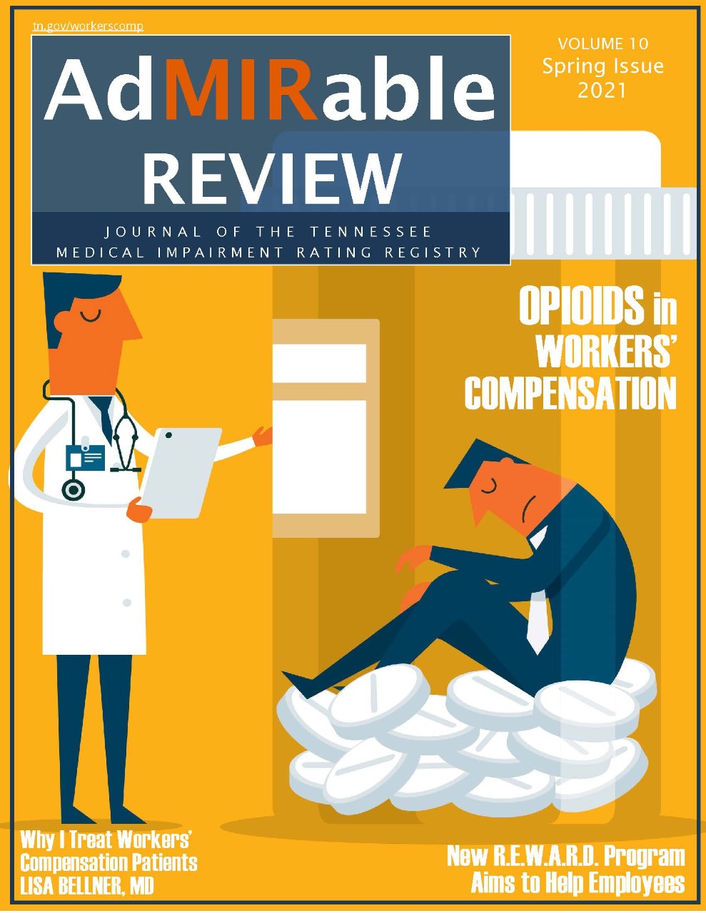 Cover image to the Spring 2021 AdMIRable Review issue