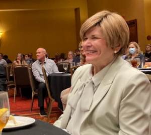 Abbie Hudgens during a luncheon in honor of her retirement at the 2022 Workers’ Compensation Educational Conference in Murfreesboro. Proceeds from this luncheon went to Kids’ Chance of Tennessee.