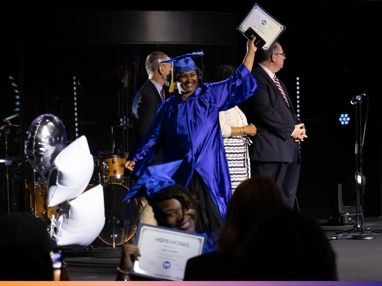 HopeWorks graduation ceremony in April 2024
