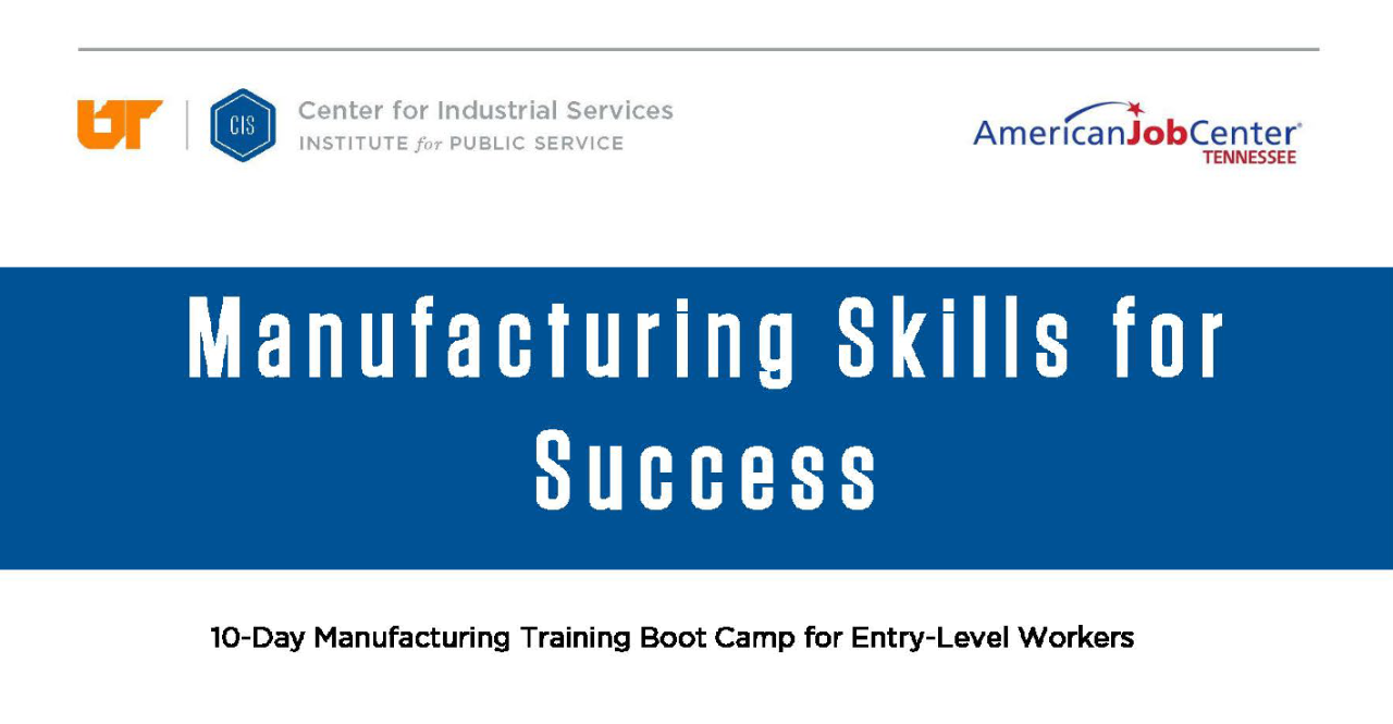 Manufacturing Skills for Success