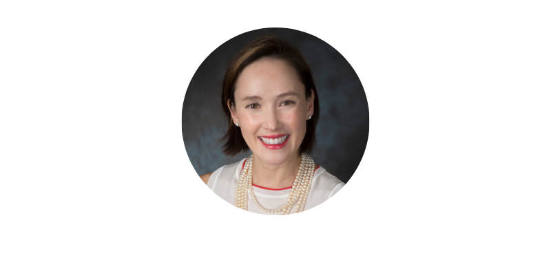 Aging Conference Headshots - Monica Crane Woman with short brown hair smiling against a gray background.