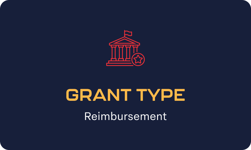 stat-grant-type Graphic with the text: Grant type - Reimbursement