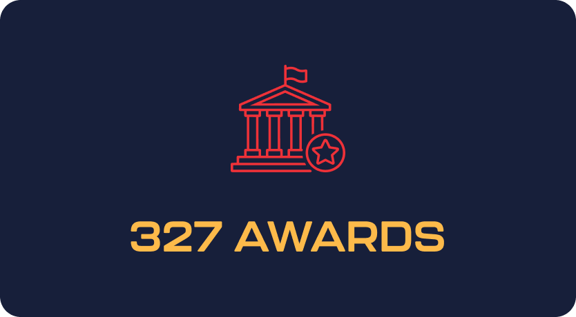 327 Awards Building icon above the text "327 Awards"