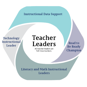 There are 14 teacher leader positions in Cannon County. All teacher leaders are full-time teachers. Roles include instructional data support (7 positions), literacy and math instructional leaders (5 position), and technology instructional leader (2 positions). 
