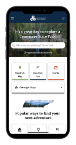TN State Parks Mobile App Link to the TN State Parks Mobile App site