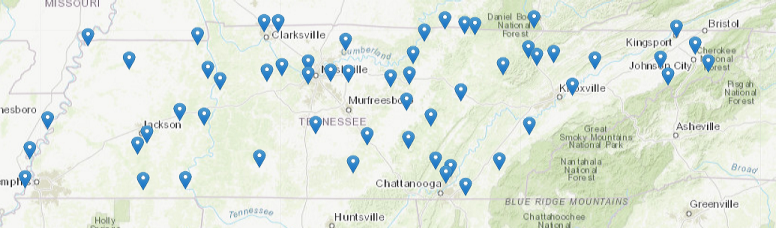 Link to Tennessee State Parks - Find a Park page Link to Tennessee State Parks - Find a Park page