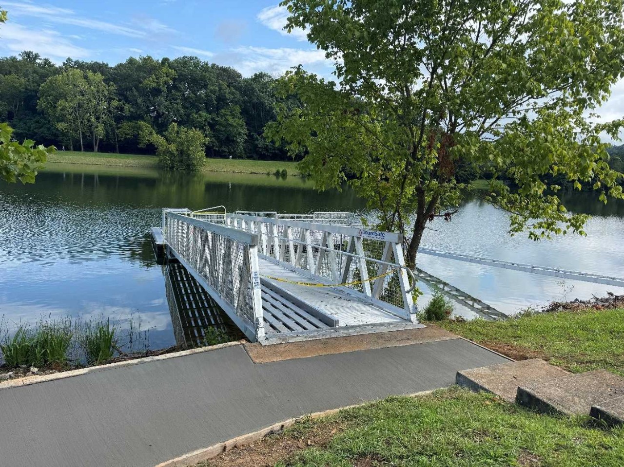 Accessible paddling launch at a Tennessee State Park