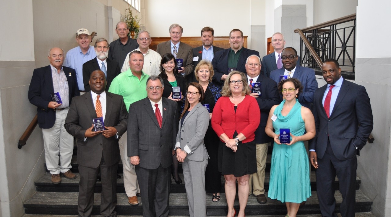 2015 TSTA award winners holding awards 2015 TSTA award winners holding awards