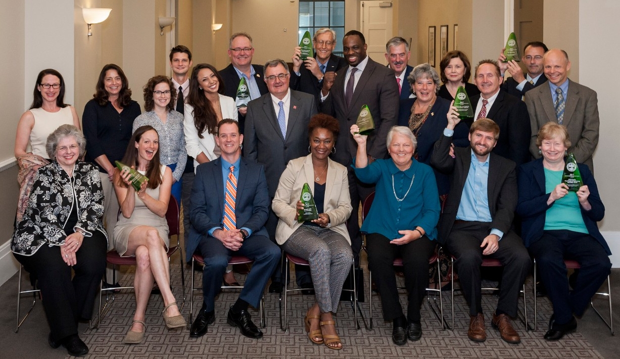 2017 TSTA award winners holding awards 2017 TSTA award winners holding awards