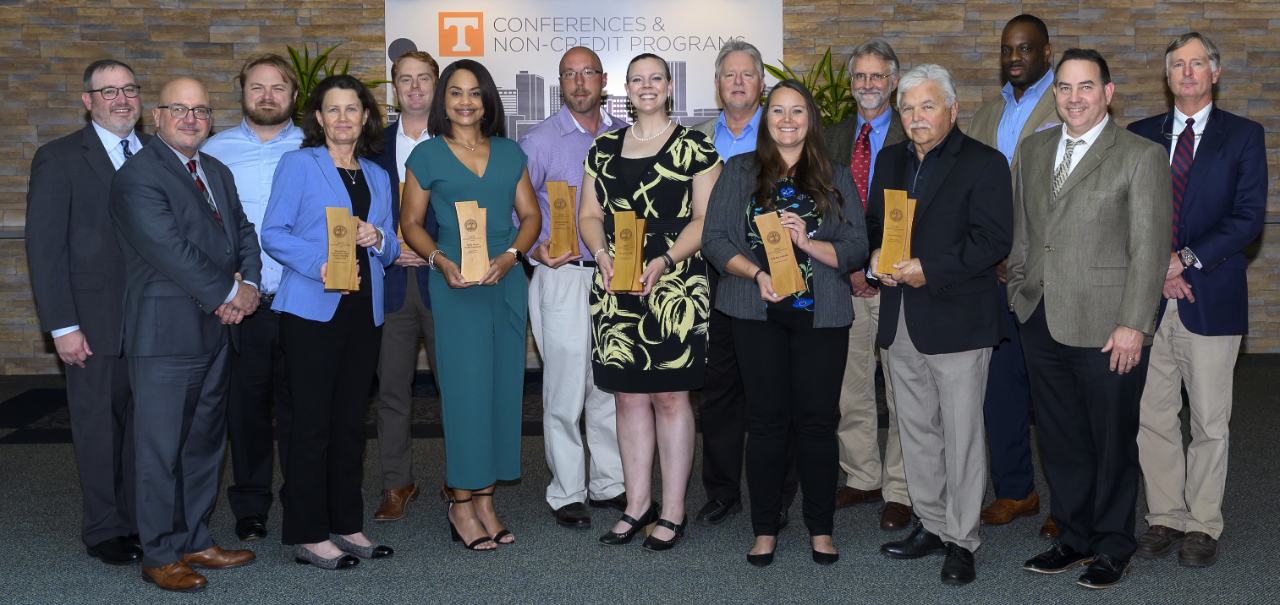 2019 TSTA award winners standing and holding awards 2019 TSTA award winners standing and holding awards
