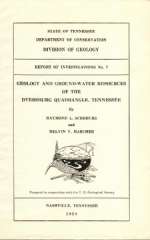 Cover image of Report of Investigations 7