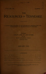 Cover image of Resources of Tennessee-1st Series, Volume 8