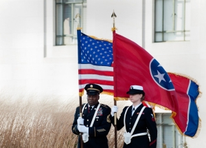 11-10-14 Governor Bill Haslam and First Lady Crissy Haslam honor Veterans during a State Veterans Day Ceremony