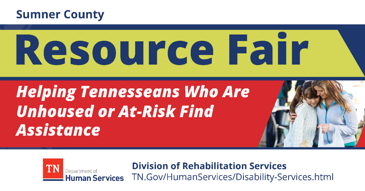 Resource Fair Event Header 1920x1005 pixels 2 Image of mother with arm around daughter walking away from event table with heads down