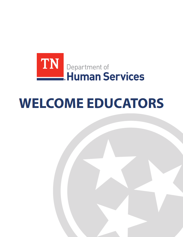 Outreach Materials for Child Care Professionals and Business Owners Cover photo for Welcome Educators Packet