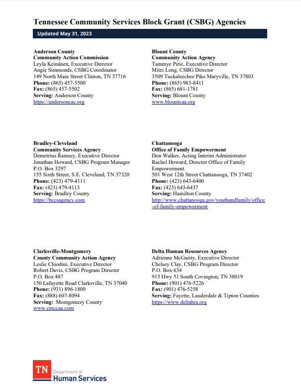 Community Services Block Grant Partner Document Photo Community Services Block Grant Partner Document Photo
