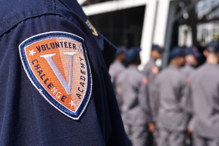 Image showing the Tennessee Volunteer ChalleNGe Academy Logo patch on shoulder sleeve of uniform