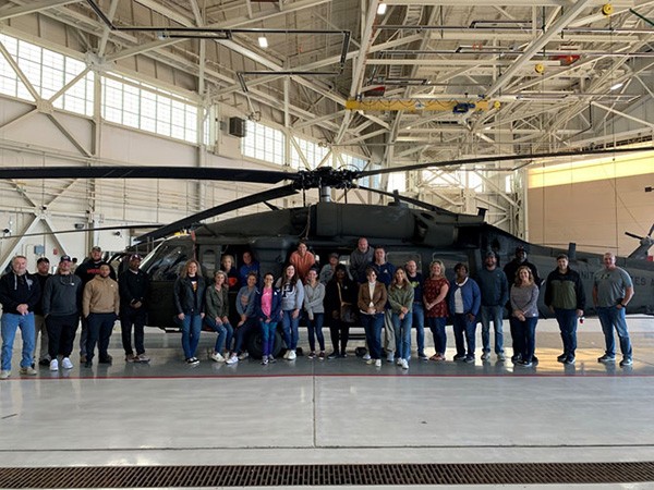 Teachers from across Sumner County experienced a preview of what aviators and crewmembers do on a monthly basis during an introductory, educational flight over the Nashville skyline with the 1-230th Assault Helicopter Battalion, Oct. 16. (Photo by Sgt. 1st Class Jeremiah Borrajo)